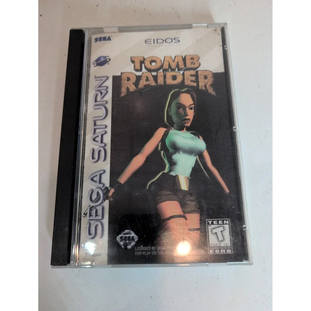 Tomb Raider (Sega Saturn, 1996) Vintage With Manual In Original Case